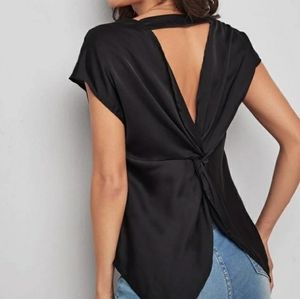 Shein Cut Out Black Top
